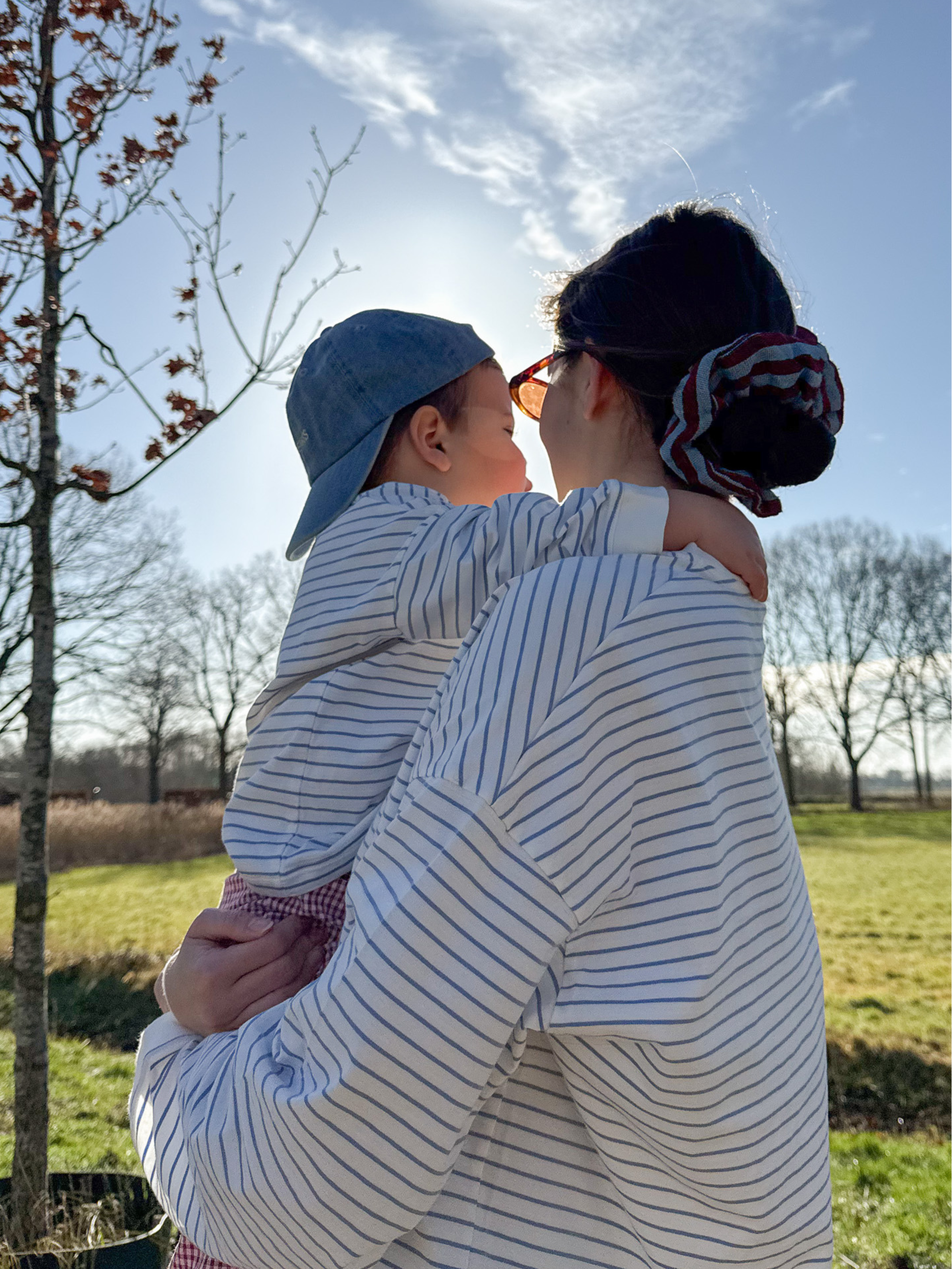 LONGSLEEVE striped Unisex - blue - FAMVIBES 