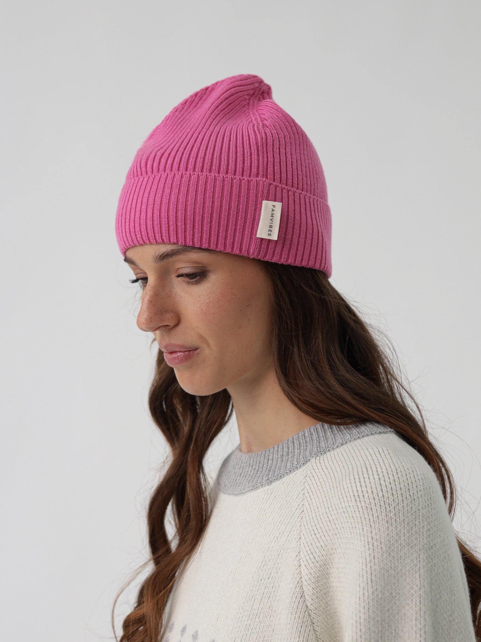 Beanie SNUGGLY Adult - HAPPY PINK