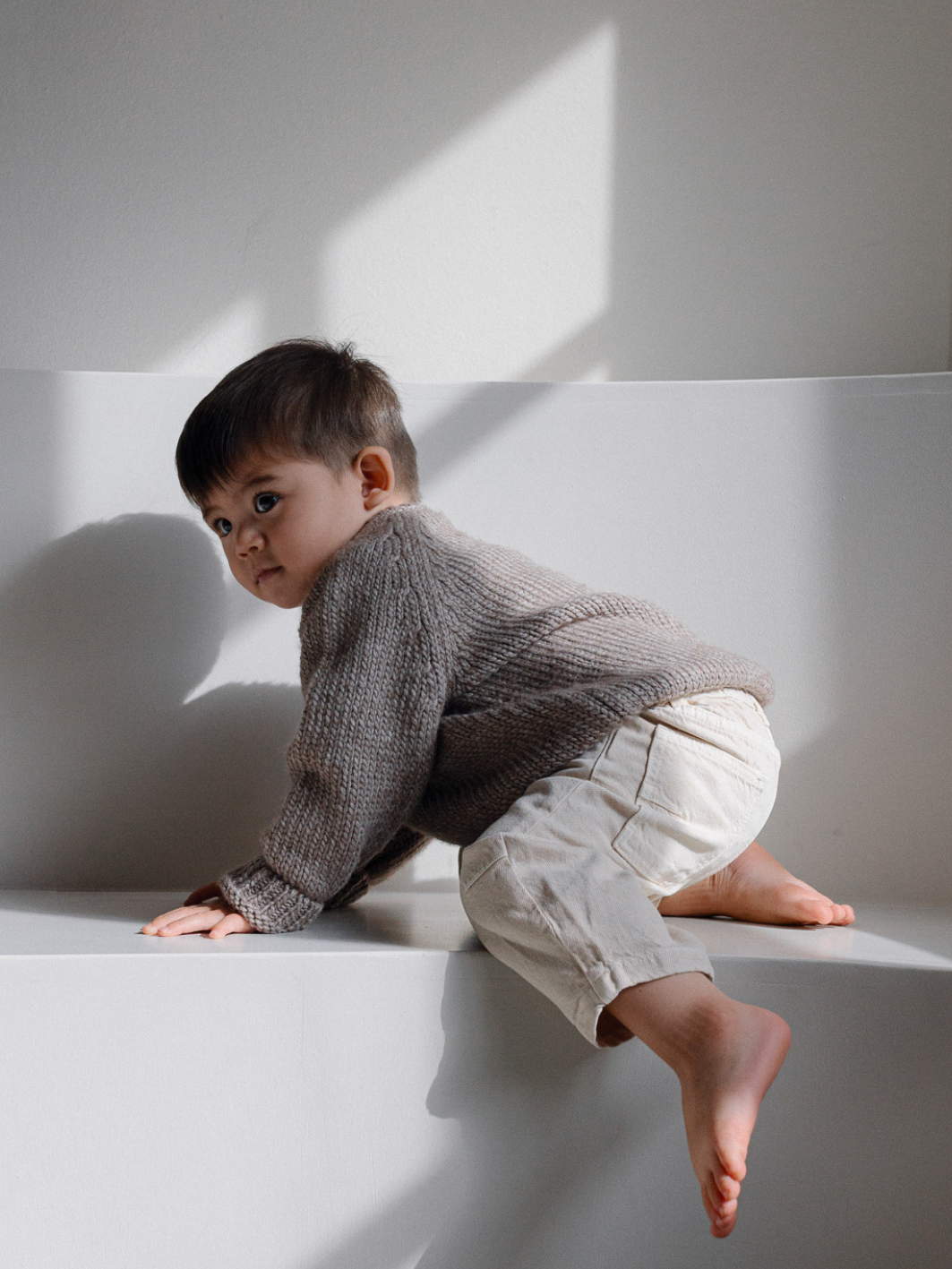HEY KIDDO Strickpullover - chocolate
