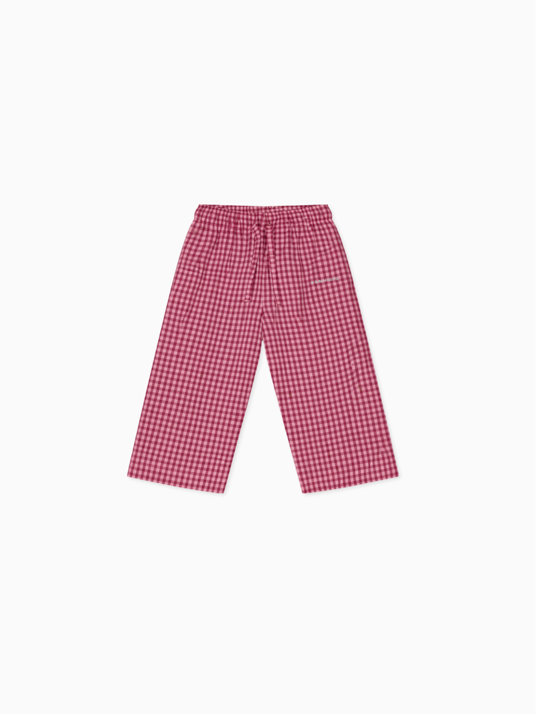 Vichykaro Pants Kids - red - FAMVIBES 
