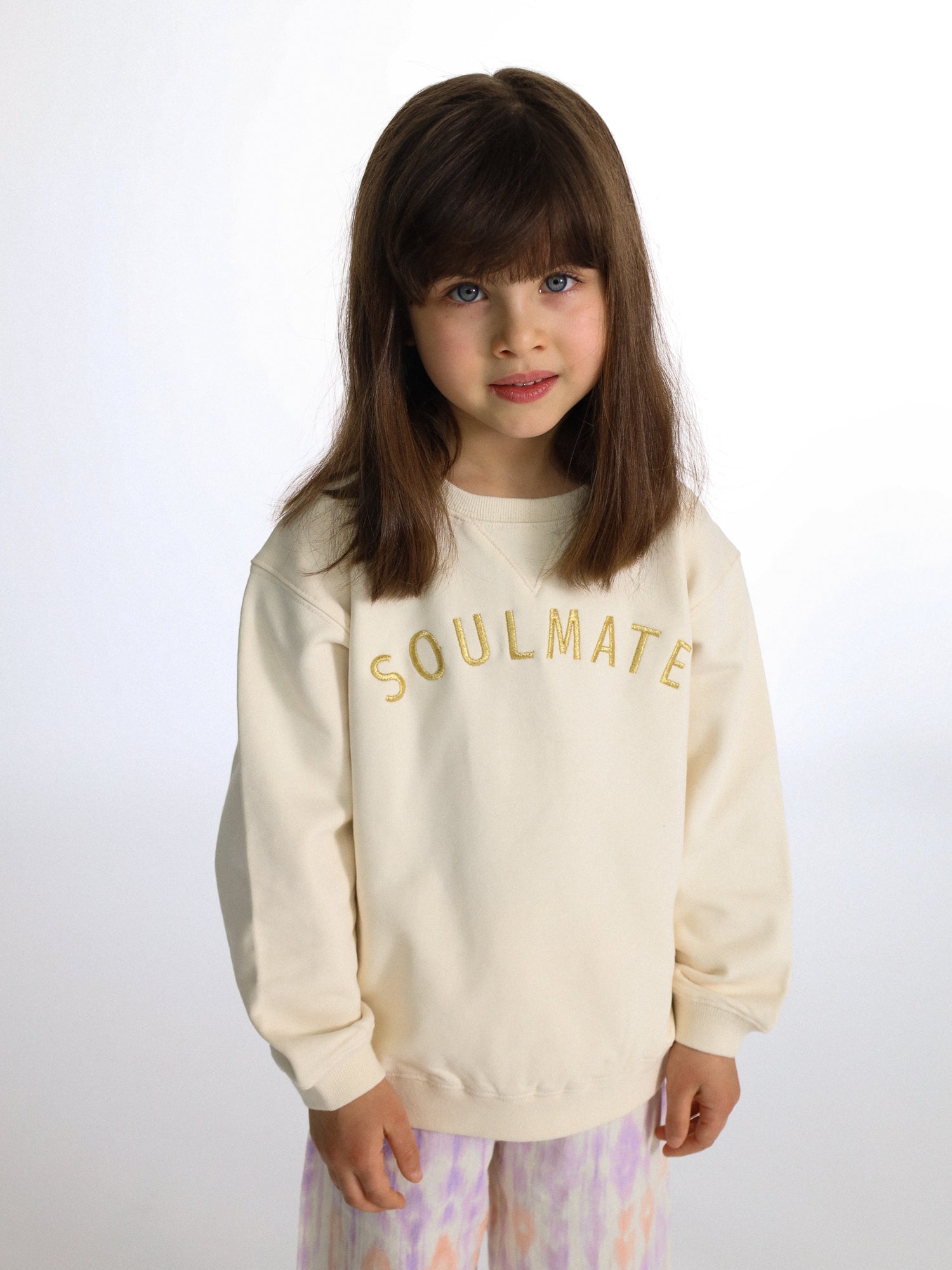 SOULMATE - Kids Sweatshirt creme/ gold - FAMVIBES 