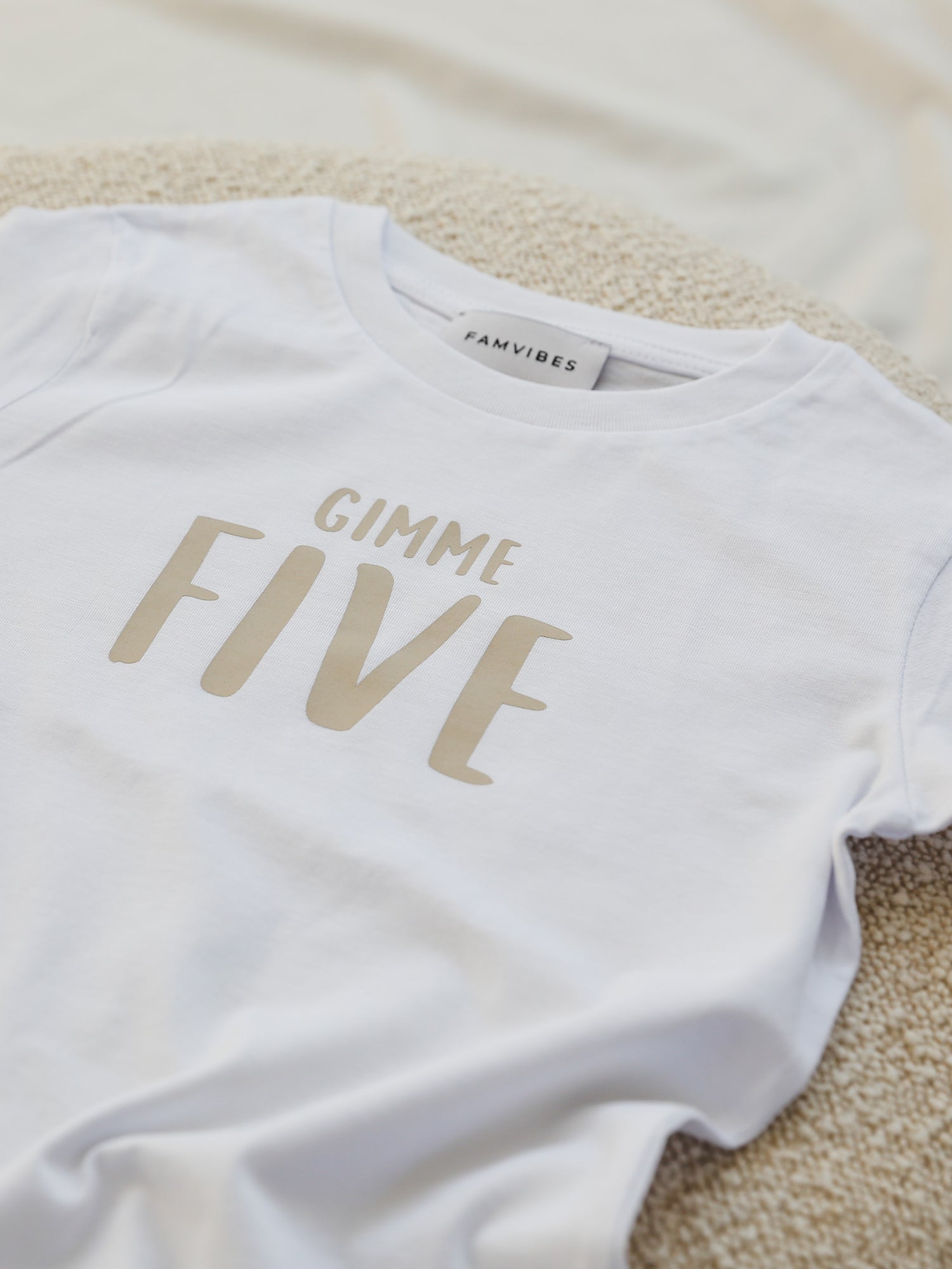 FIVE  - Kids Meilenstein T-Shirt - FAMVIBES 