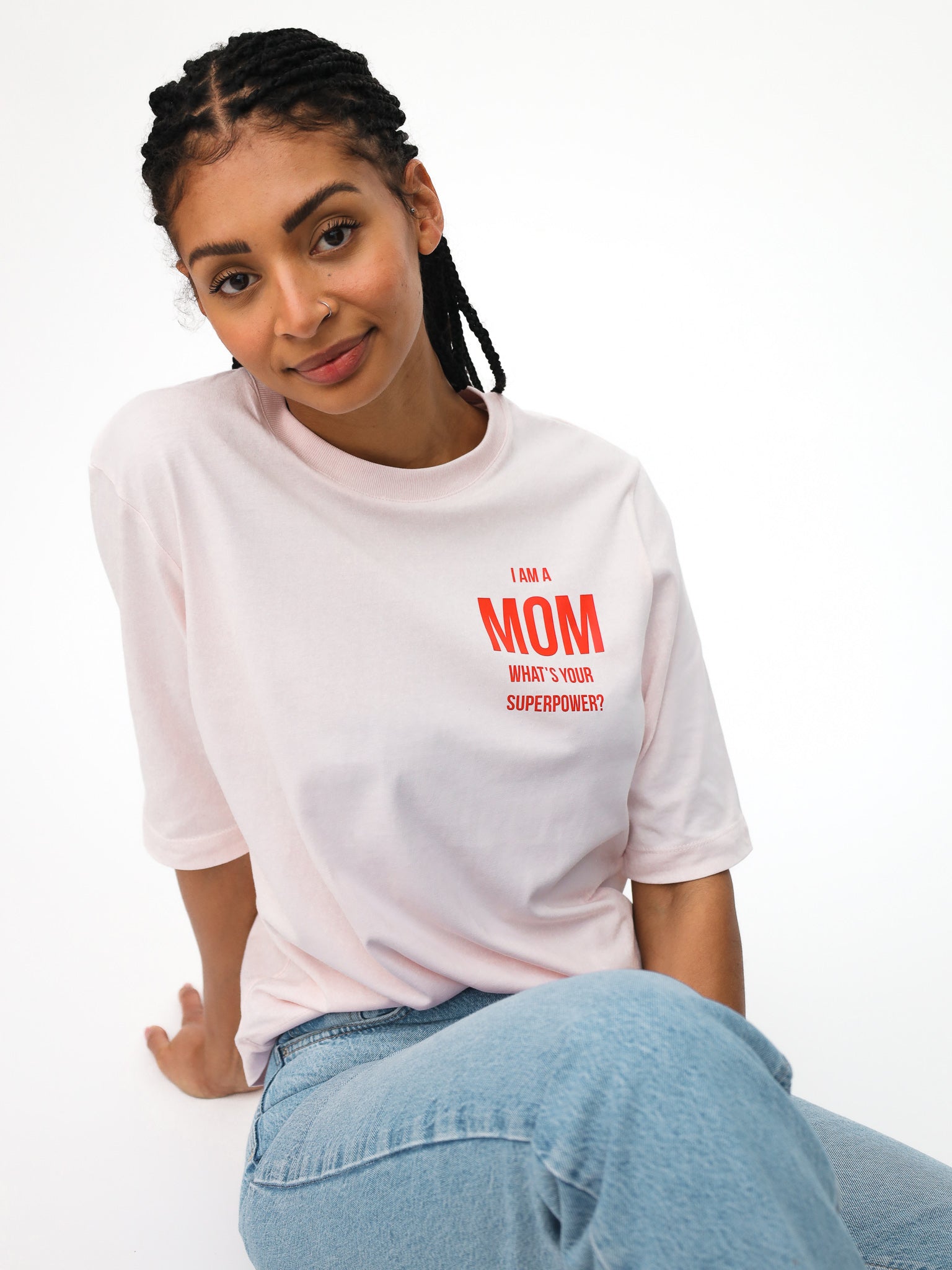 MOM Damen Shirt - rosa - FAMVIBES 