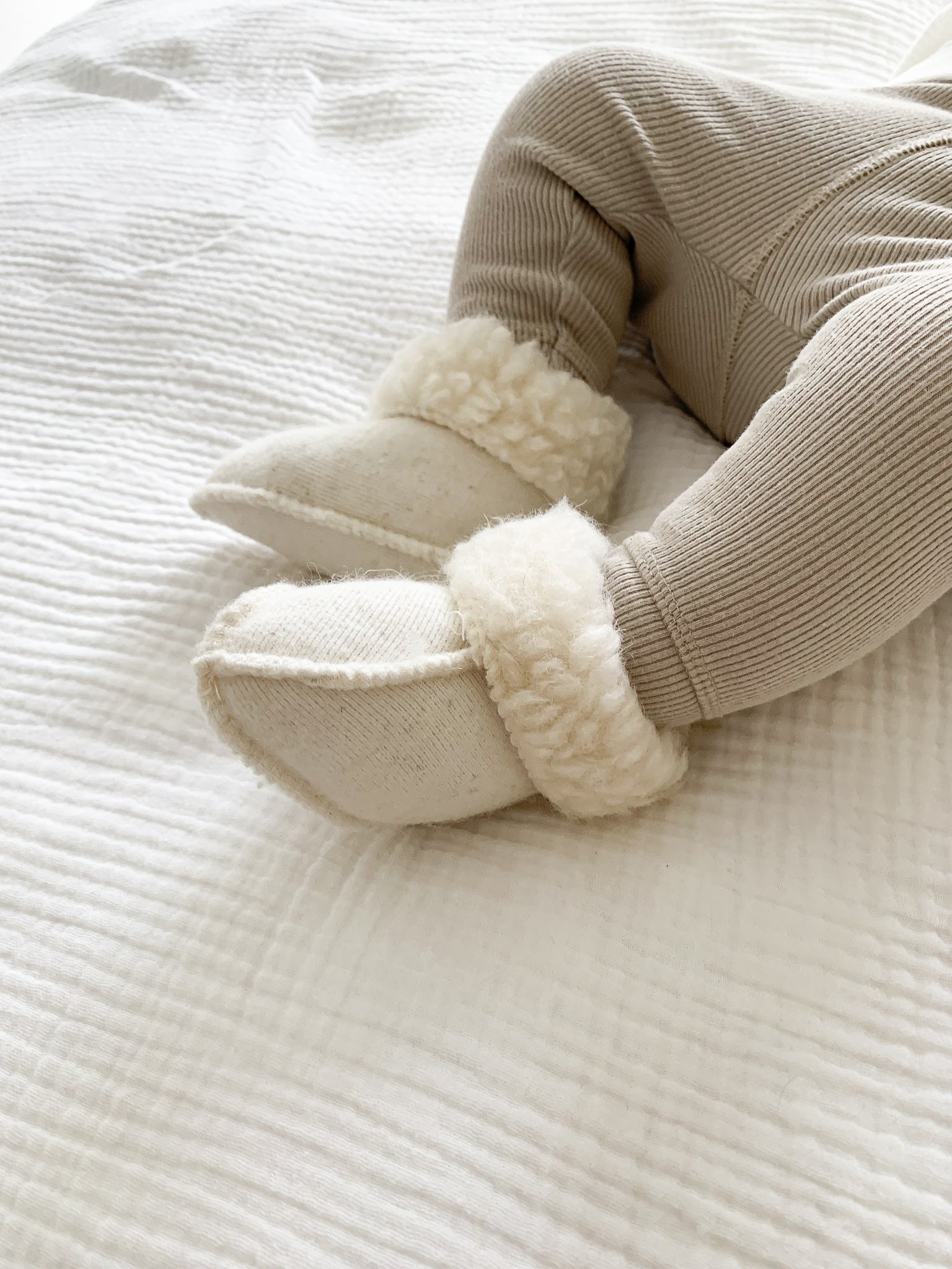 White company baby on sale slippers